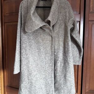 Fenn Wright Manson Taupe Wool-Blend Button Cardigan